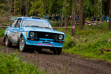 Image showing J. Coleman driving Ford Escort