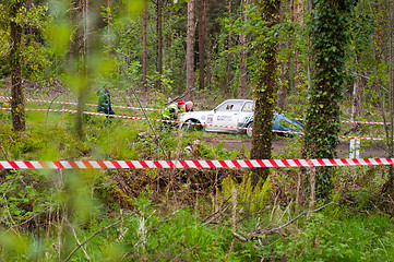 Image showing S. Benskin off road on Ford Escort