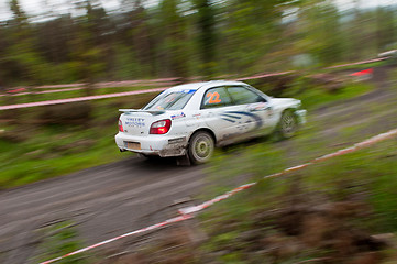 Image showing J. Connors driving Subaru Impreza