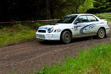 Image showing J. Connors driving Subaru Impreza