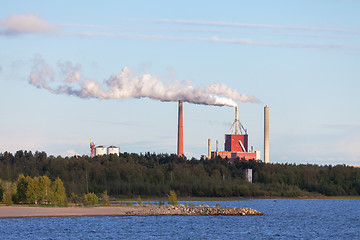 Image showing Smoking Chimney Power Plant