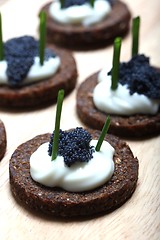 Image showing caviar piecemeals