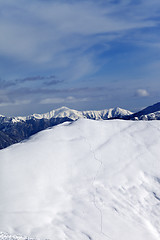 Image showing Ski slope for freeride