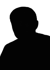 Image showing Silhouette of the man