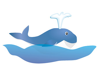 Image showing blue whale kid