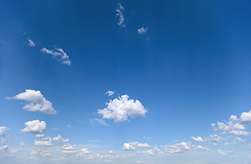 Image showing Summer sky with small clouds