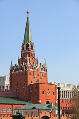 Image showing Troitskaya tower. Russia, Moscow, Kremlin.