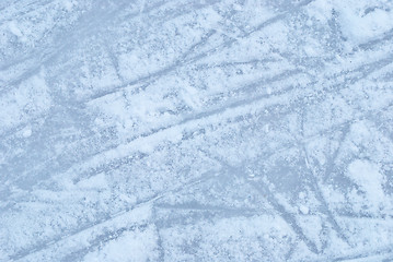 Image showing ice rink with snow texture 