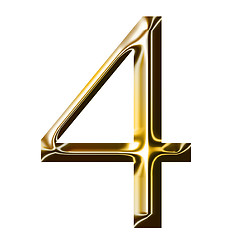 Image showing gold number symbol