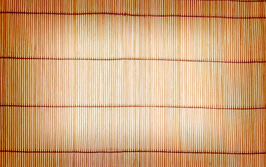 Image showing brown bamboo matting background and texture 