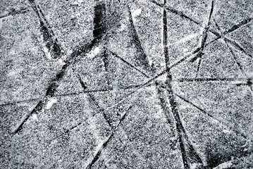 Image showing ice rink with snow texture 