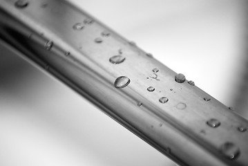 Image showing drop of water on steel conctruction