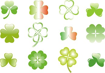 Image showing clover or shamrock  for St Patrick’s day