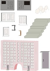 Image showing isolated things for building 