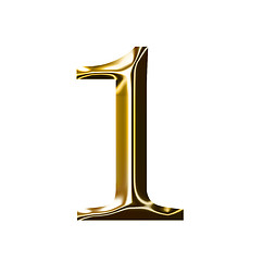 Image showing gold number symbol