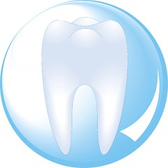 Image showing tooth is protected by a glass sphere of dentistry 