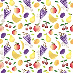 Image showing fruits - seamless pattern and abstract nature background   