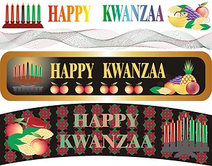 Image showing kwanzaa banner in vector 