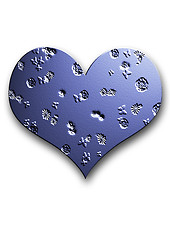 Image showing silver embossed heart 