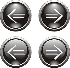 Image showing set of black  button  or icon for webdesign