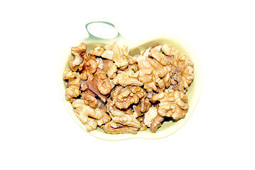 Image showing walnuts  in a cup                