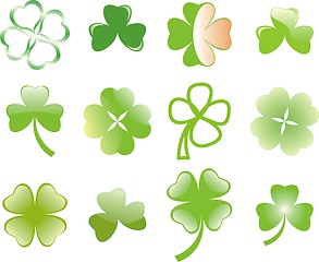 Image showing clover or shamrock  for St Patrick’s day
