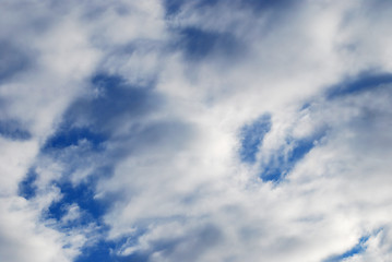 Image showing blue sky with clouds background  