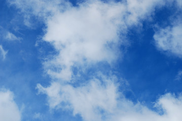 Image showing blue sky with clouds background  