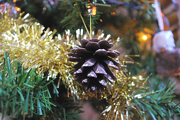 Image showing christmas decoration with cone