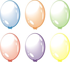 Image showing set of vector balloon isolated on white