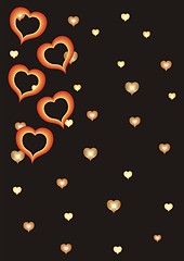 Image showing valentines background with hearts