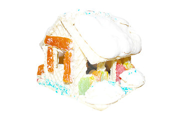 Image showing wafer house on white isolated background