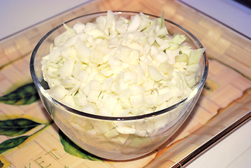 Image showing cabbage  in a glass