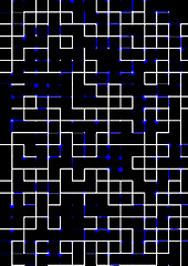 Image showing labyrinth, abstract technology background