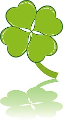 Image showing clover or shamrock  for St Patrick’s day