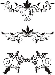 Image showing decorative floral design elements 