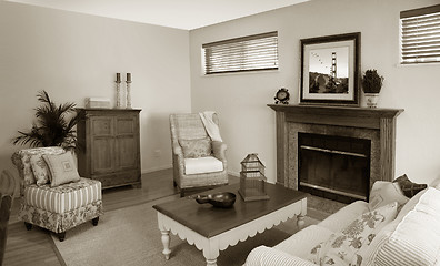Image showing Old fashion living room