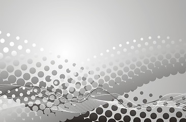 Image showing abstract halftone background in vector 