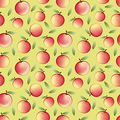 Image showing apple - seamless pattern and abstract nature background 