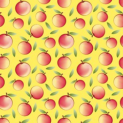 Image showing apple - seamless pattern and abstract nature background 