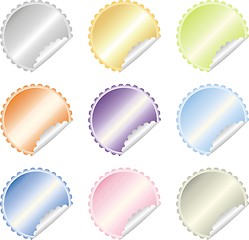 Image showing colorful  labels vector set