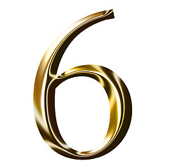 Image showing gold number symbol