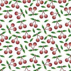 Image showing cherry - seamless pattern and abstract nature background  