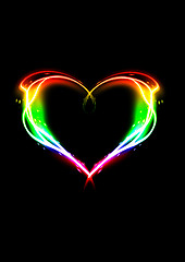 Image showing glowing heart 