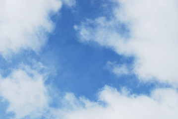 Image showing blue sky with clouds background  