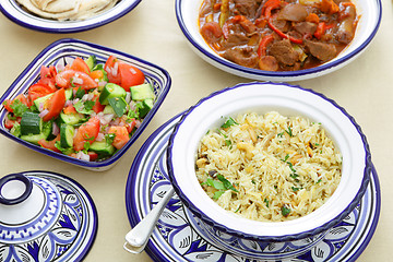 Image showing Moroccan feast