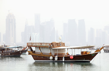 Image showing Qatari fishing fleet