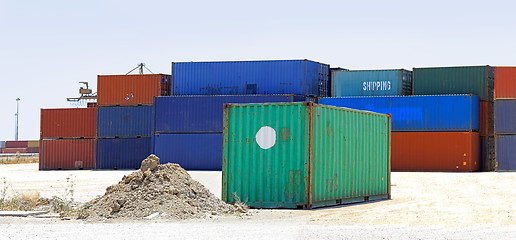 Image showing Shipping containers