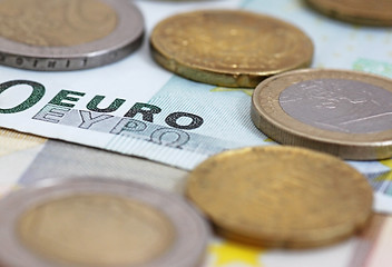 Image showing close up of word euro