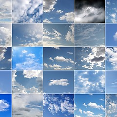 Image showing Blue sky collage